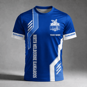 Auspiritmerch North Melbourne Kangaroos Premium Unisex T-Shirt Custom Name Gift For Fan