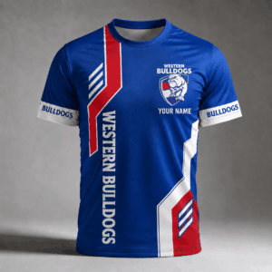 Auspiritmerch Western Bulldogs Premium Unisex T-Shirt Custom Name Gift For Fan