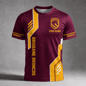 Auspiritmerch Brisbane Broncos Premium Unisex T-Shirt Custom Name Gift For Fan