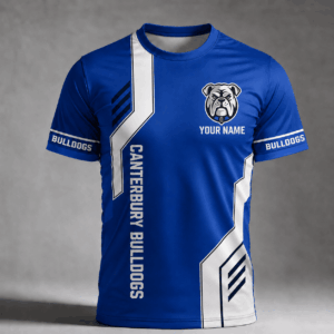 Auspiritmerch Canterbury-Bankstown Bulldogs Premium Unisex T-Shirt Custom Name Gift For Fan