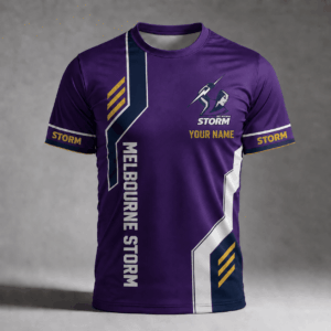Auspiritmerch Melbourne Storm Premium Unisex T-Shirt Custom Name Gift For Fan