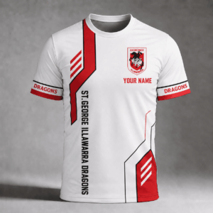 Auspiritmerch St. George Illawarra Dragons Premium Unisex T-Shirt Custom Name Gift For Fan