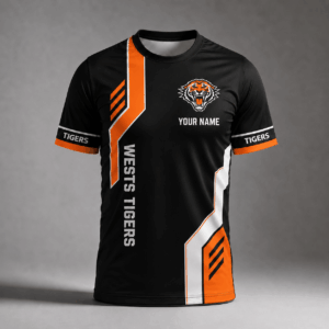 Auspiritmerch Wests Tigers Premium Unisex T-Shirt Custom Name Gift For Fan