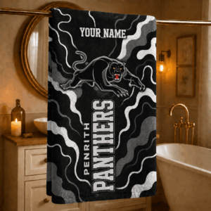 Auspiritmerch Penrith Panthers Premium Bath/ Beach Towel Personalized Gift For Fan