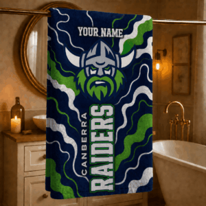 Auspiritmerch Canberra Raiders Premium Bath/ Beach Towel Personalized Gift For Fan