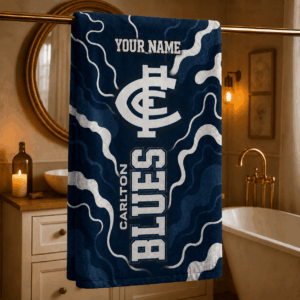 Auspiritmerch Carlton Blues Premium Bath/ Beach Towel Personalized Gift For Fan