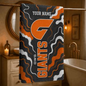 Auspiritmerch GWS Giants Premium Bath/ Beach Towel Personalized Gift For Fan