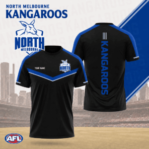 Auspiritmerch North Melbourne Kangaroos Premium Unisex T-Shirt Custom Name Gift For Fan
