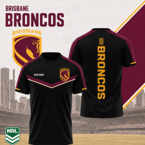 Auspiritmerch Brisbane Broncos Premium Unisex T-Shirt Custom Name Gift For Fan