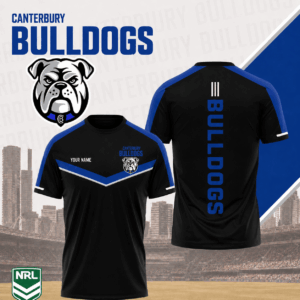 Auspiritmerch Canterbury-Bankstown Bulldogs Premium Unisex T-Shirt Custom Name Gift For Fan