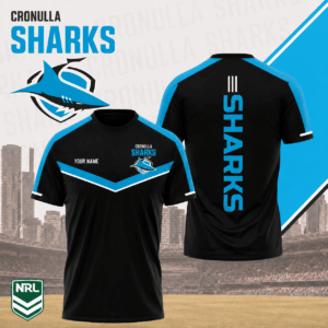 Auspiritmerch Cronulla-Sutherland Sharks Premium Unisex T-Shirt Custom Name Gift For Fan