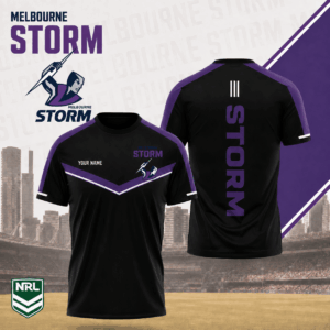 Auspiritmerch Melbourne Storm Premium Unisex T-Shirt Custom Name Gift For Fan