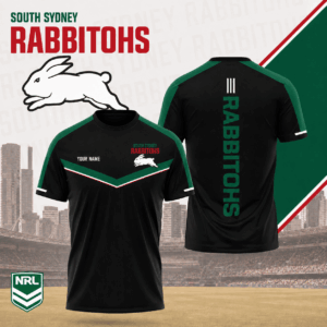 Auspiritmerch South Sydney Rabbitohs Premium Unisex T-Shirt Custom Name Gift For Fan