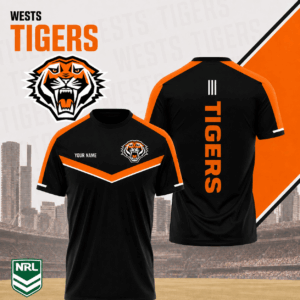 Auspiritmerch Wests Tigers Premium Unisex T-Shirt Custom Name Gift For Fan