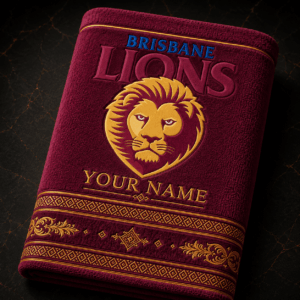 Auspiritmerch Brisbane Lions Premium Bath/ Beach Towel Personalized Gift For Fan