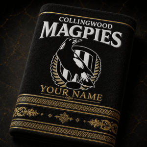 Auspiritmerch Collingwood Magpies Premium Bath/ Beach Towel Personalized Gift For Fan
