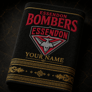 Auspiritmerch Essendon Bombers Premium Bath/ Beach Towel Personalized Gift For Fan