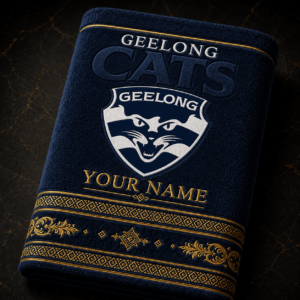 Auspiritmerch Geelong Cats Premium Bath/ Beach Towel Personalized Gift For Fan