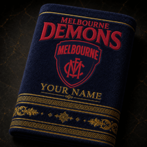 Auspiritmerch Melbourne Demons Premium Bath/ Beach Towel Personalized Gift For Fan