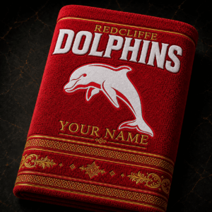 Auspiritmerch Dolphins Premium Bath/ Beach Towel Personalized Gift For Fan