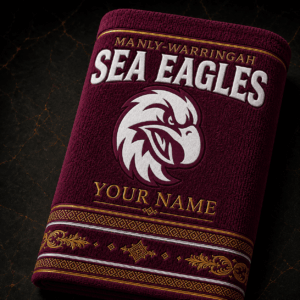 Auspiritmerch Manly Warringah Sea Eagles Premium Bath/ Beach Towel Personalized Gift For Fan