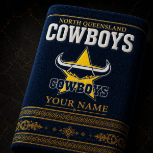 Auspiritmerch North Queensland Cowboys Premium Bath/ Beach Towel Personalized Gift For Fan