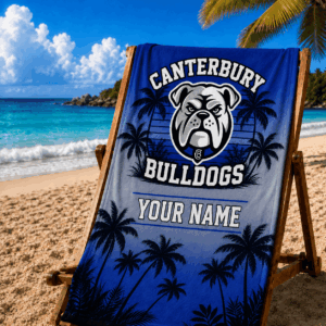 Auspiritmerch Canterbury-Bankstown Bulldogs Premium Bath/ Beach Towel Personalized Gift For Fan