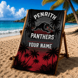 Auspiritmerch Penrith Panthers Premium Bath/ Beach Towel Personalized Gift For Fan