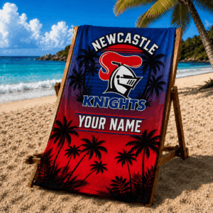 Auspiritmerch Newcastle Knights Premium Bath/ Beach Towel Personalized Gift For Fan