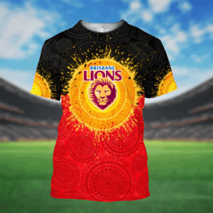 Auspiritmerch Brisbane Lions x Style Unisex 3D T-Shirt Custom Name Gift For Fan