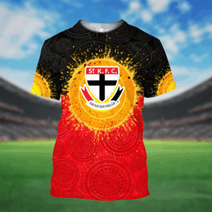 Auspiritmerch St Kilda Saints x Style Unisex 3D T-Shirt Custom Name Gift For Fan