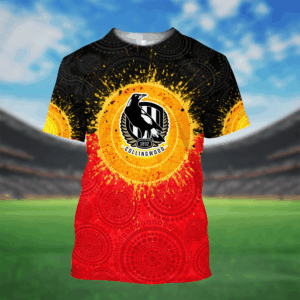 Auspiritmerch Collingwood Magpies x Style Unisex 3D T-Shirt Custom Name Gift For Fan