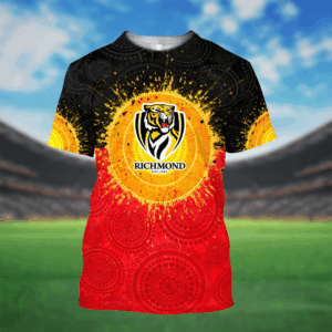Auspiritmerch Richmond Tigers x Style Unisex 3D T-Shirt Custom Name Gift For Fan