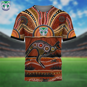 Auspiritmerch New Zealand Warriors Aboriginal Style T-Shirt Custom Name Gift For Fans