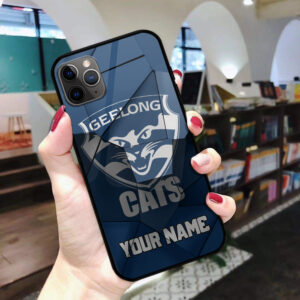 Auspiritmerch Geelong Cats Phone Case Custom Name Gift For Fan
