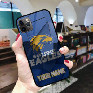 Auspiritmerch West Coast Eagles Phone Case Custom Name Gift For Fan