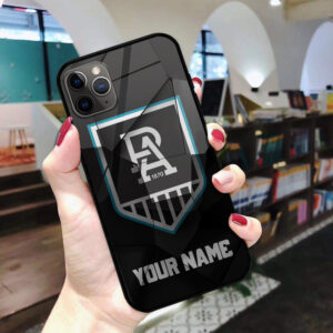 Auspiritmerch Port Adelaide Phone Case Custom Name Gift For Fan