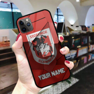 Auspiritmerch St. George Illawarra Dragons Phone Case Custom Name Gift For Fan