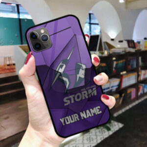 Auspiritmerch Melbourne Storm Phone Case Custom Name Gift For Fan