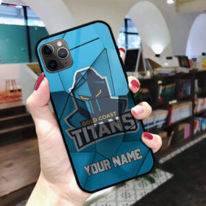 Auspiritmerch Gold Coast Titans Phone Case Custom Name Gift For Fan