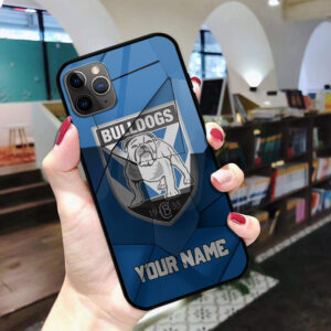 Auspiritmerch Canterbury-Bankstown Bulldogs Phone Case Custom Name Gift For Fan