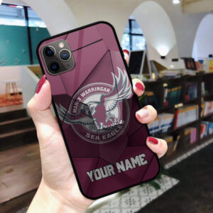 Auspiritmerch Manly Warringah Sea Eagles Phone Case Custom Name Gift For Fan