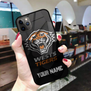 Auspiritmerch Wests Tigers Phone Case Custom Name Gift For Fan