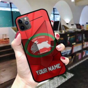 Auspiritmerch South Sydney Rabbitohs Phone Case Custom Name Gift For Fan