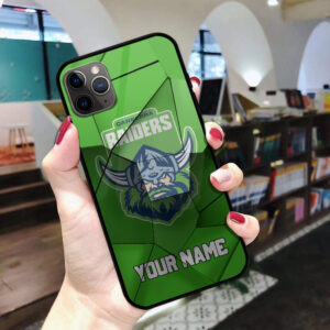 Auspiritmerch Canberra Raiders Phone Case Custom Name Gift For Fan