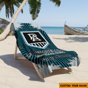 Auspiritmerch Port Adelaide Premium Bath/ Beach Towel Personalized Gift For Fan