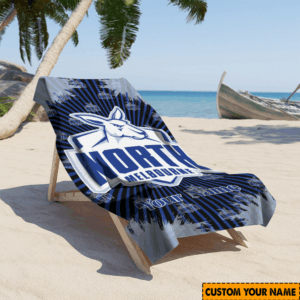 Auspiritmerch North Melbourne Premium Bath/ Beach Towel Personalized Gift For Fan