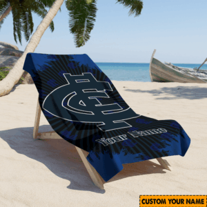 Auspiritmerch Carlton Blues Premium Bath/ Beach Towel Personalized Gift For Fan