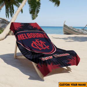 Auspiritmerch Melbourne Demons Premium Bath/ Beach Towel Personalized Gift For Fan