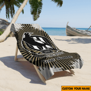 Auspiritmerch Collingwood Magpies Premium Bath/ Beach Towel Personalized Gift For Fan